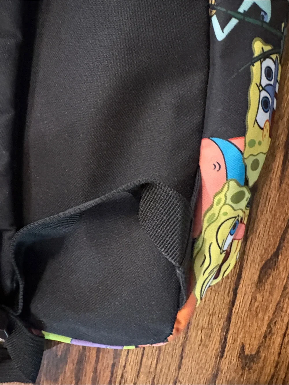 SpongeBob Faces Print Backpack - Colorful Cartoon Design